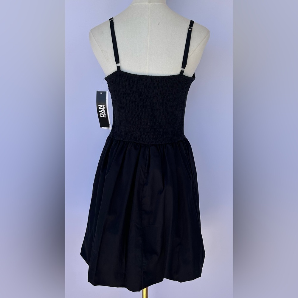 Madden NYC Women’s Corset‎ Bubble Hem Mini Dress Adjustable Straps Black Size Lg - Picture 5 of 14